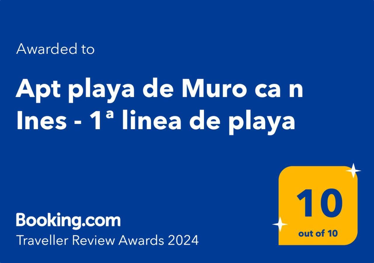 Apt Playa De Muro Ca N Ines - 1ª Linea De Playa Apartment Port de Alcudia  ภายนอก รูปภาพ